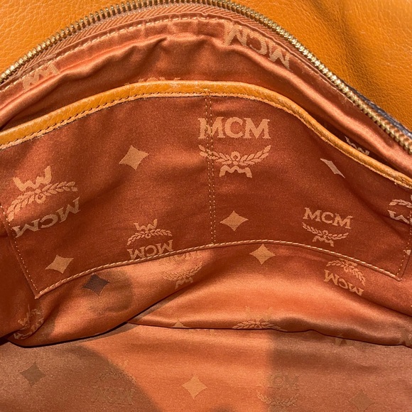 MCM Cognac Visetos Shoulder Bag - Picture 9 of 16